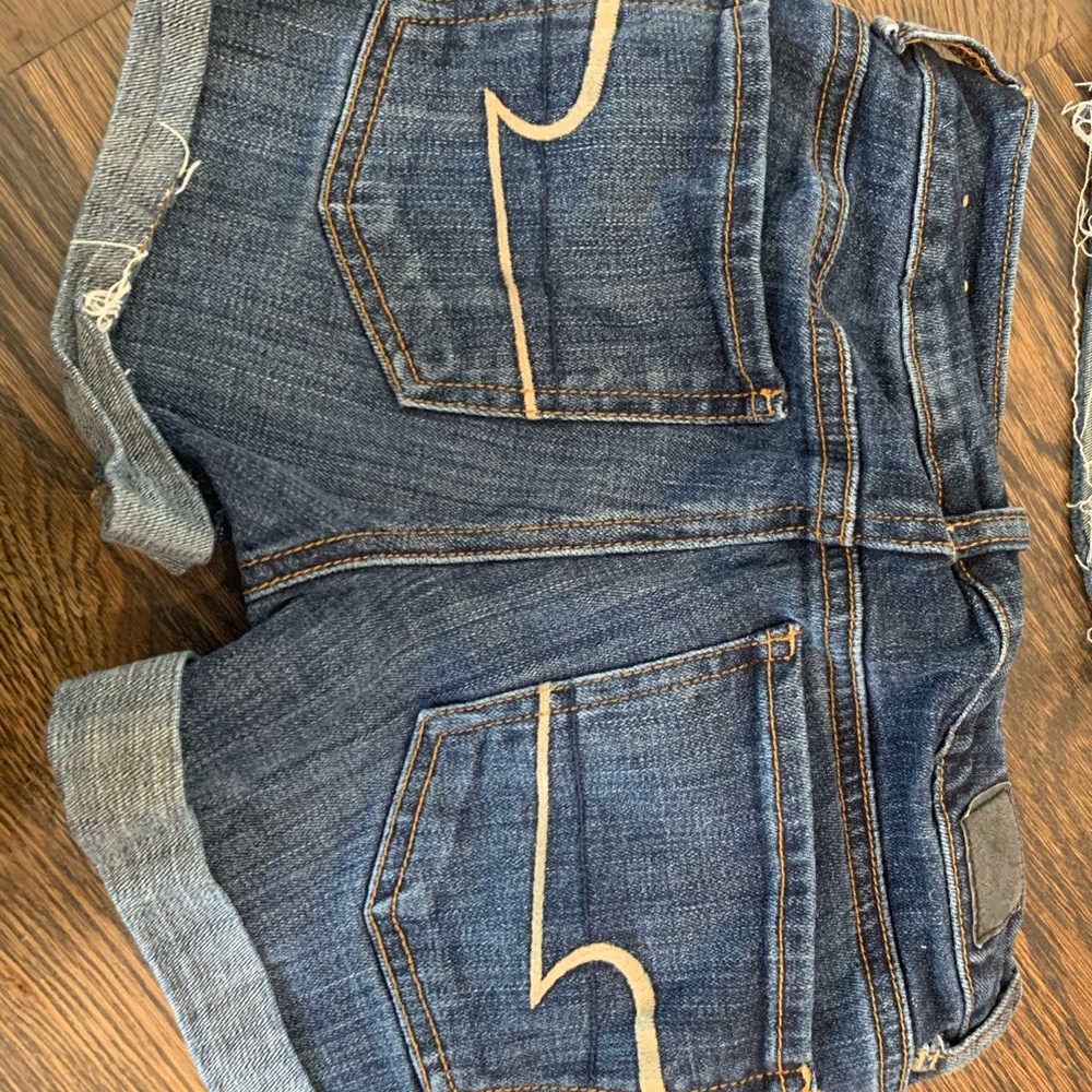 American eagle super stretch jean shorts